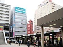 道なりに進んでいくと新潟駅のバスターミナルがみえてきますのでバスターミナルを右手に見つつ平行して進みます。【画像】