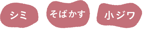 シミ そばかす 小ジワ
